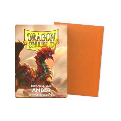 Dragon Shield Matte Japanese-Size Sleeves - Amber - 60ct
